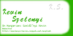 kevin szelenyi business card